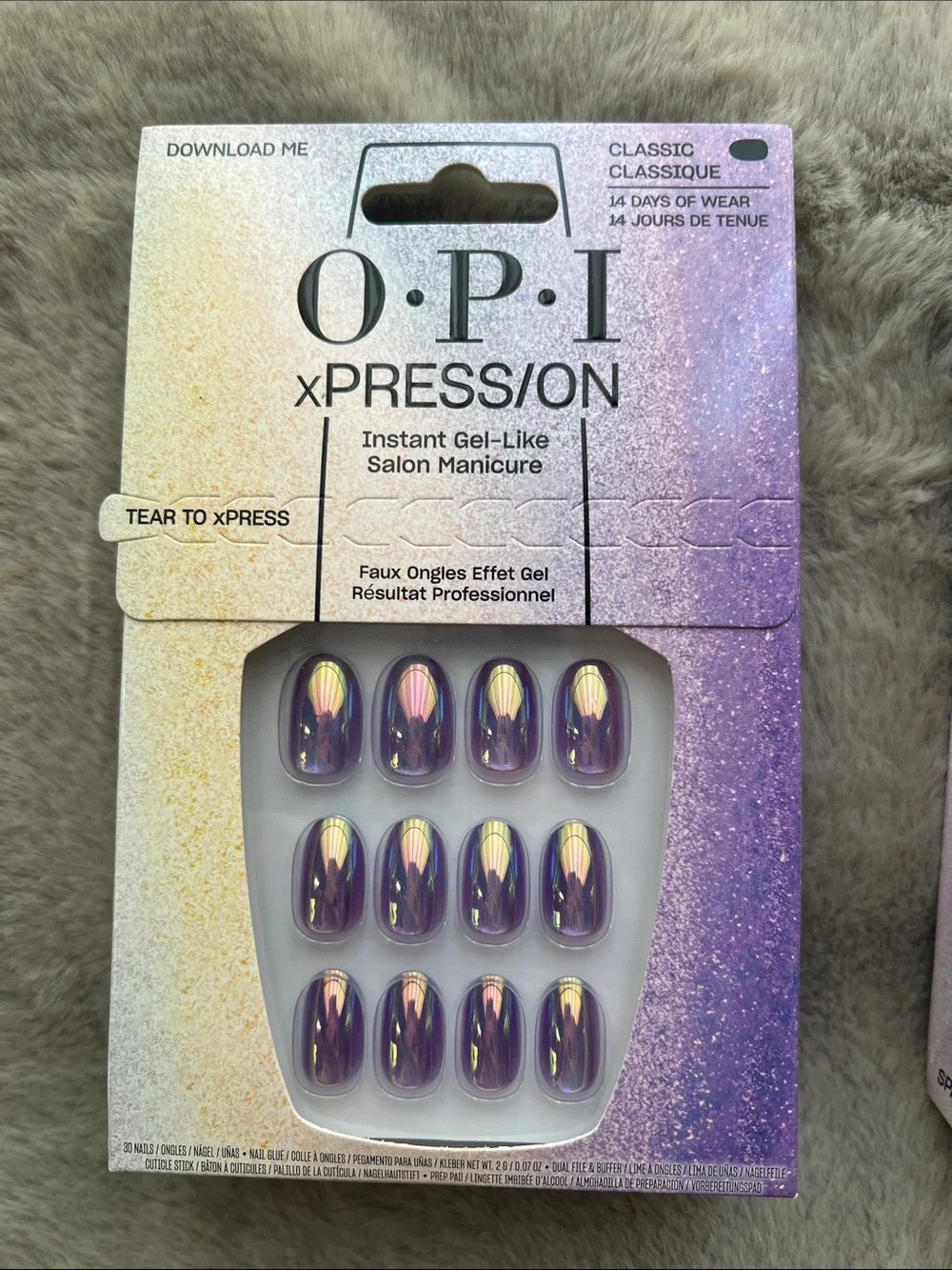 OPI xPRESS/ON Press-On Nails BUNDLE (4) | Download Me Space Jamz Taurus-t Me